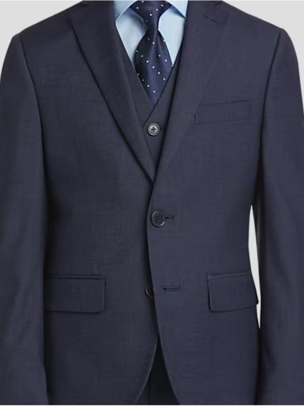 Boys JOSEPH ABBOUD 3-piece suit- Blue - Size 14- Worn once